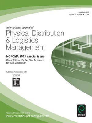 cover image of International Journal of Physical Distribution & Logistics Management, Volume 44, Issue 4
